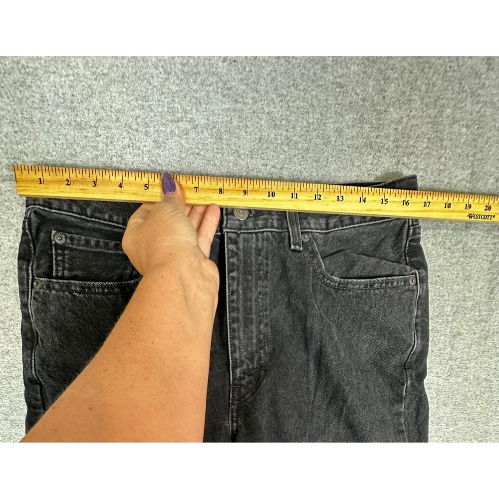 Vintage Levis 565 Jeans Mens 32x32 Black Loose Fit Wide Leg Denim